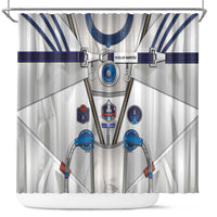 Personalized Astronaut Shower Curtain Space Diving Suit - Wonder Print Shop
