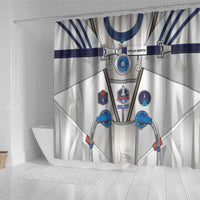 Personalized Astronaut Shower Curtain Space Diving Suit - Wonder Print Shop