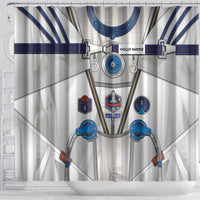 Personalized Astronaut Shower Curtain Space Diving Suit - Wonder Print Shop