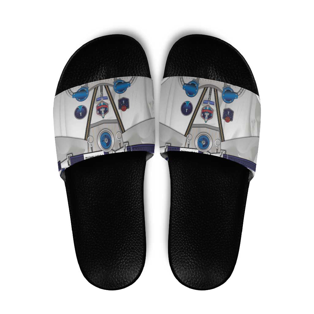 Personalized Astronaut Slide Sandals Space Diving Suit - Wonder Print Shop