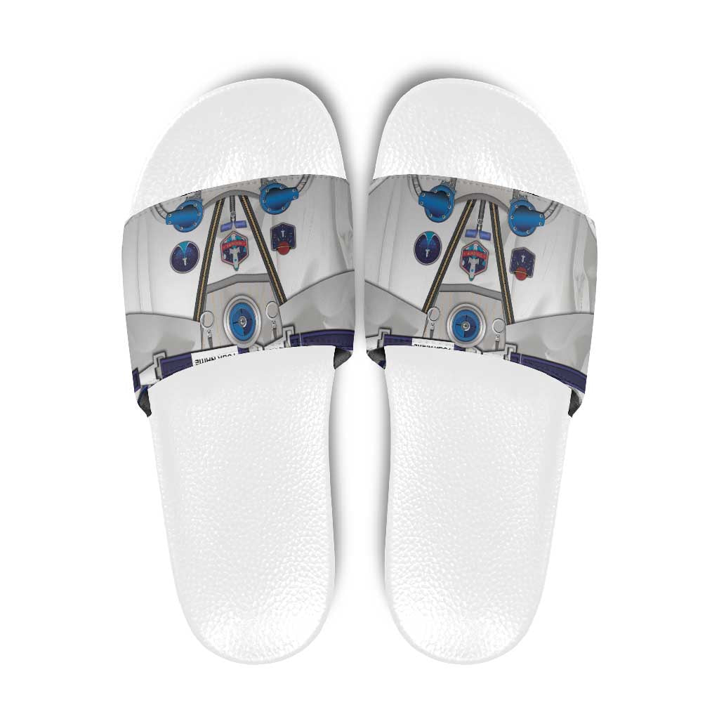 Personalized Astronaut Slide Sandals Space Diving Suit - Wonder Print Shop