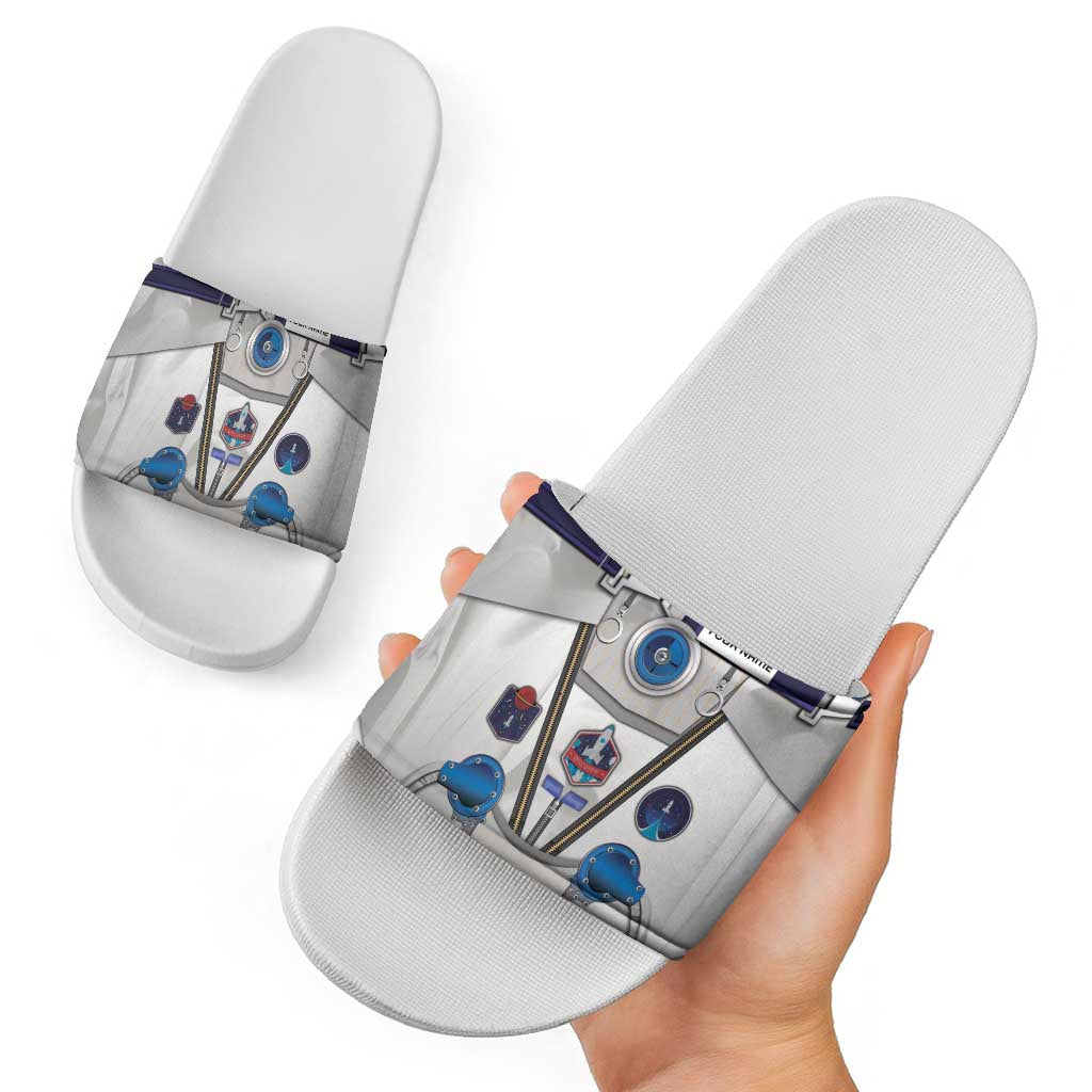 Personalized Astronaut Slide Sandals Space Diving Suit - Wonder Print Shop