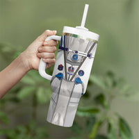Personalized Astronaut Tumbler With Handle Space Diving Suit - Wonder Print Shop