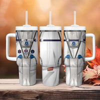Personalized Astronaut Tumbler With Handle Space Diving Suit - Wonder Print Shop
