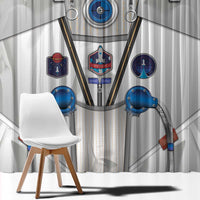 Personalized Astronaut Window Curtain Space Diving Suit - Wonder Print Shop