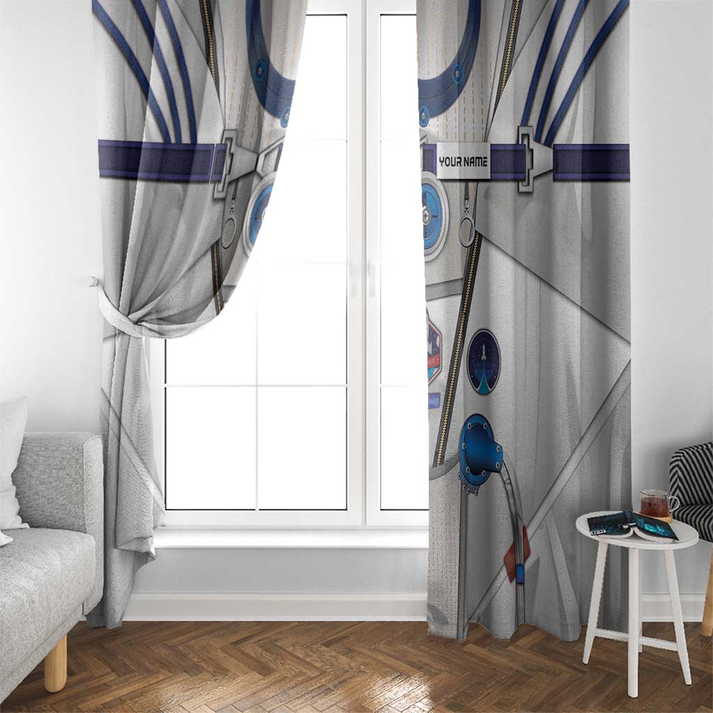 Personalized Astronaut Window Curtain Space Diving Suit - Wonder Print Shop