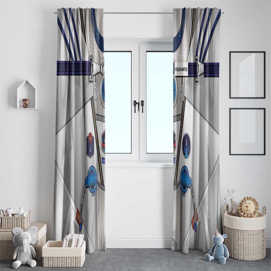 Personalized Astronaut Window Curtain Space Diving Suit - Wonder Print Shop
