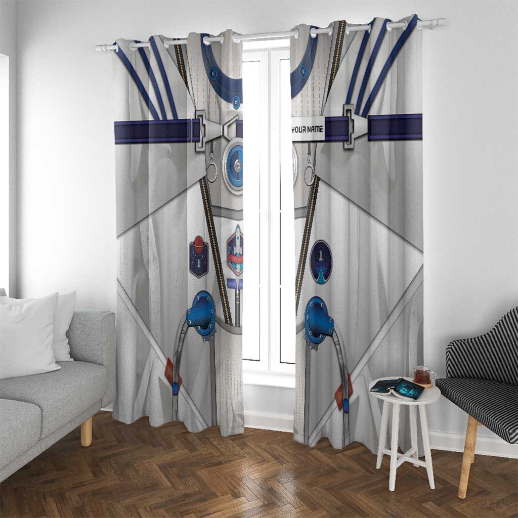 Personalized Astronaut Window Curtain Space Diving Suit - Wonder Print Shop