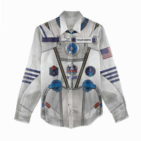 Personalized Astronaut Women Casual Shirt Space Diving Suit - Wonder Print Shop
