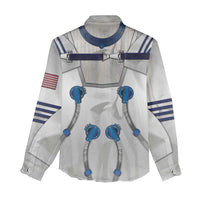 Personalized Astronaut Women Casual Shirt Space Diving Suit - Wonder Print Shop