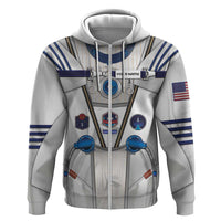 Personalized Astronaut Zip Hoodie Space Diving Suit - Wonder Print Shop