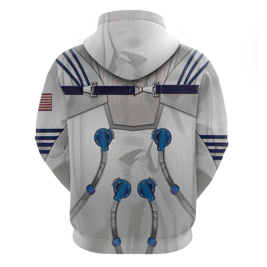Personalized Astronaut Zip Hoodie Space Diving Suit - Wonder Print Shop