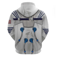 Personalized Astronaut Zip Hoodie Space Diving Suit - Wonder Print Shop
