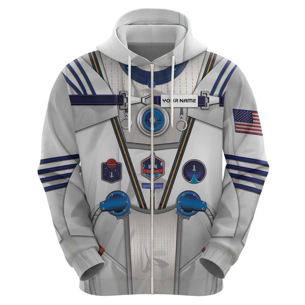 Personalized Astronaut Zip Hoodie Space Diving Suit - Wonder Print Shop