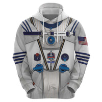 Personalized Astronaut Zip Hoodie Space Diving Suit - Wonder Print Shop