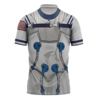 Personalized Astronaut Zipper Polo Shirt Space Diving Suit - Wonder Print Shop