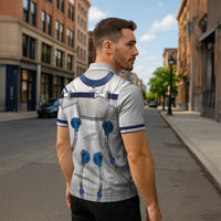Personalized Astronaut Zipper Polo Shirt Space Diving Suit - Wonder Print Shop
