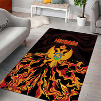 Montenegro Area Rug Coat Of Arms Fire Style - Wonder Print Shop