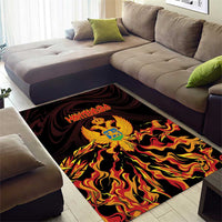 Montenegro Area Rug Coat Of Arms Fire Style - Wonder Print Shop