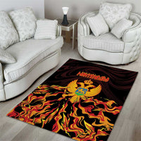 Montenegro Area Rug Coat Of Arms Fire Style - Wonder Print Shop