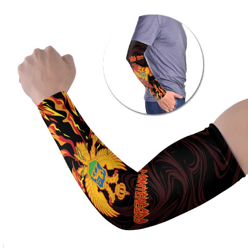 Montenegro Arm Sleeves Coat Of Arms Fire Style - Wonder Print Shop