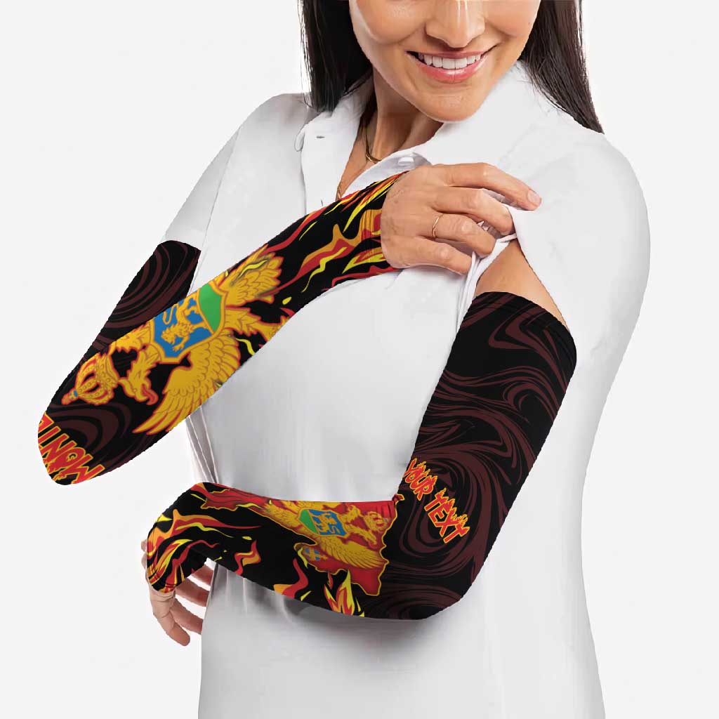 Montenegro Arm Sleeves Coat Of Arms Fire Style - Wonder Print Shop