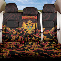 Montenegro Back Car Seat Cover Coat Of Arms Fire Style - Wonder Print Shop