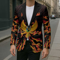 Personalized Montenegro Blazer Coat Of Arms Fire Style - Wonder Print Shop