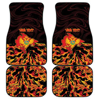 Montenegro Car Mats Coat Of Arms Fire Style - Wonder Print Shop