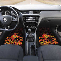 Montenegro Car Mats Coat Of Arms Fire Style - Wonder Print Shop