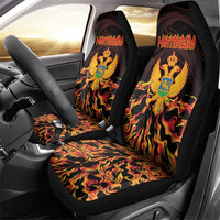 Montenegro Car Seat Cover Coat Of Arms Fire Style - Wonder Print Shop