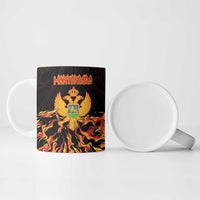 Personalized Montenegro Ceramic Mug Coat Of Arms Fire Style - Wonder Print Shop