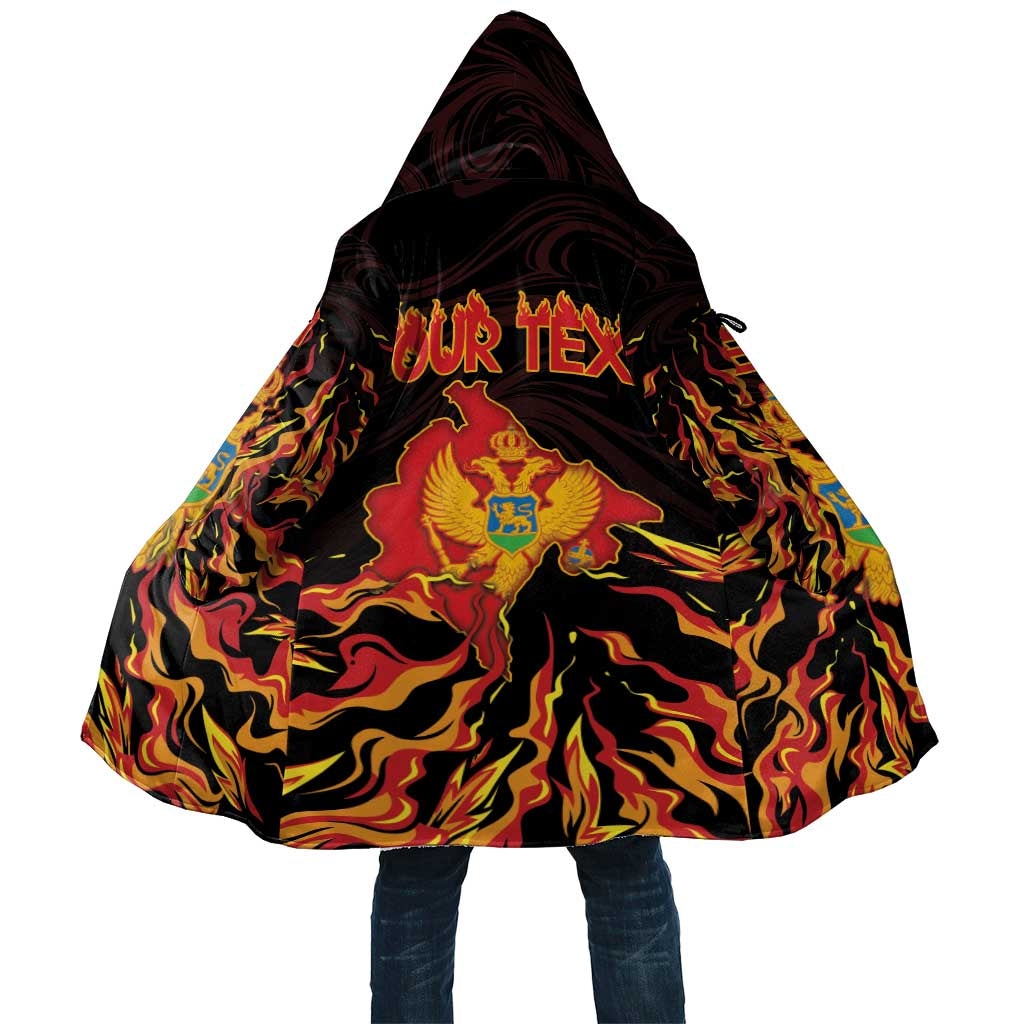 Personalized Montenegro Cloak Coat Of Arms Fire Style - Wonder Print Shop
