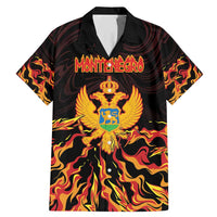 Personalized Montenegro Family Matching Mermaid Dress and Hawaiian Shirt Coat Of Arms Fire Style - Wonder Print Shop
