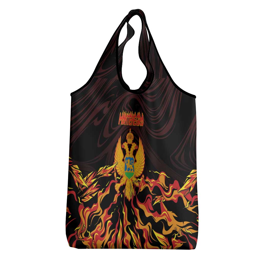 Montenegro Grocery Bag Coat Of Arms Fire Style - Wonder Print Shop
