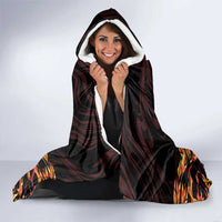 Montenegro Hooded Blanket Coat Of Arms Fire Style - Wonder Print Shop