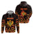 Personalized Montenegro Hoodie Coat Of Arms Fire Style - Wonder Print Shop