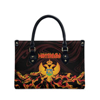 Montenegro Leather Bag Coat Of Arms Fire Style - Wonder Print Shop