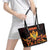 Montenegro Leather Tote Bag Coat Of Arms Fire Style - Wonder Print Shop