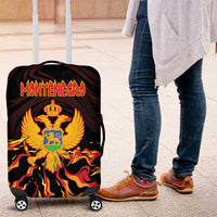 Montenegro Luggage Cover Coat Of Arms Fire Style - Wonder Print Shop