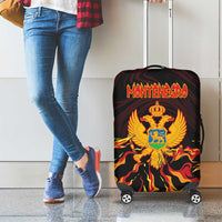 Montenegro Luggage Cover Coat Of Arms Fire Style - Wonder Print Shop