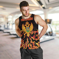 Personalized Montenegro Men Tank Top Coat Of Arms Fire Style - Wonder Print Shop