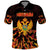 Personalized Montenegro Polo Shirt Coat Of Arms Fire Style - Wonder Print Shop