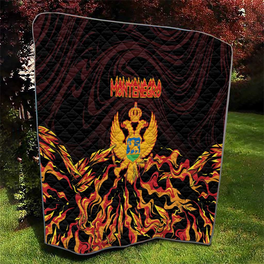 Montenegro Quilt Coat Of Arms Fire Style - Wonder Print Shop