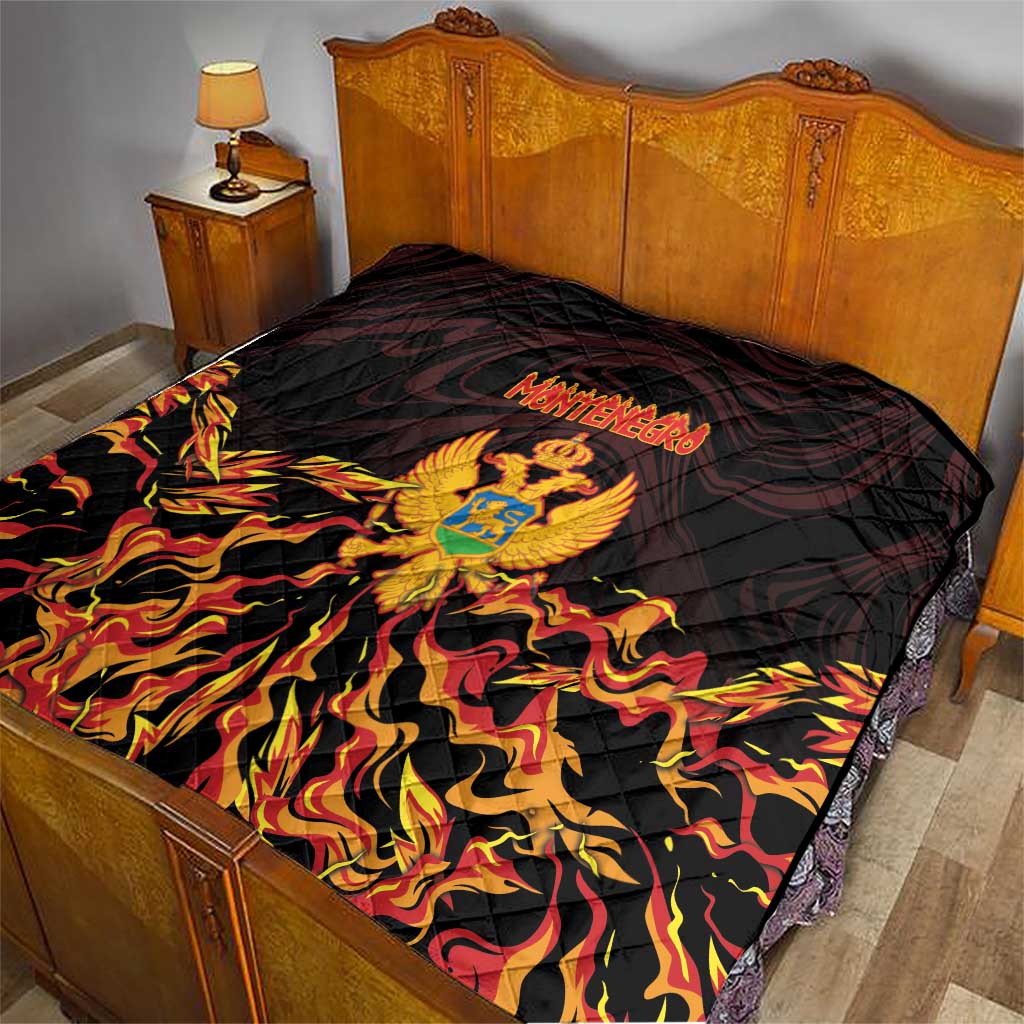 Montenegro Quilt Coat Of Arms Fire Style - Wonder Print Shop