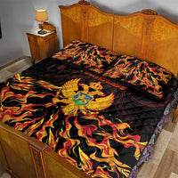 Montenegro Quilt Bed Set Coat Of Arms Fire Style - Wonder Print Shop