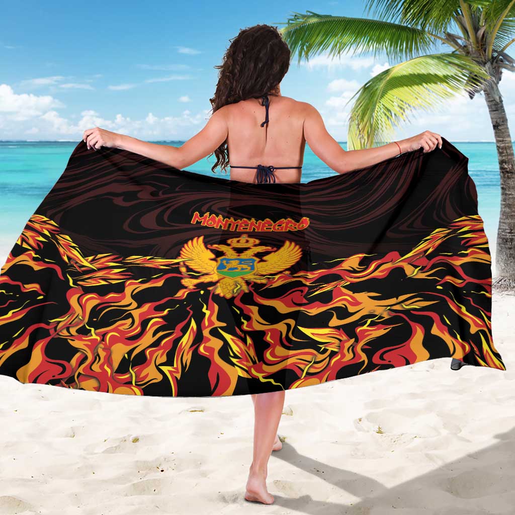 Montenegro Sarong Coat Of Arms Fire Style - Wonder Print Shop