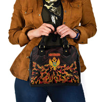 Montenegro Shoulder Handbag Coat Of Arms Fire Style - Wonder Print Shop