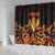 Montenegro Shower Curtain Coat Of Arms Fire Style - Wonder Print Shop