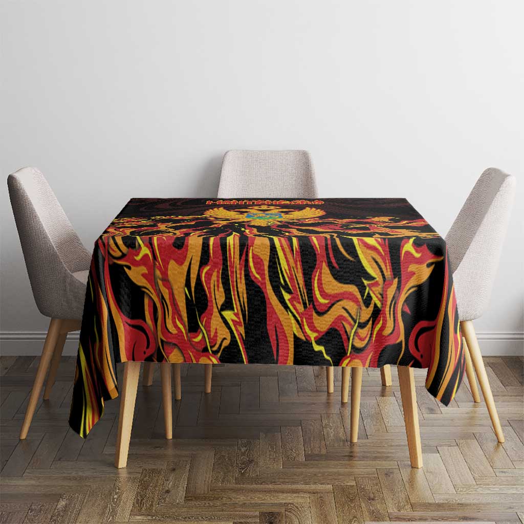 Montenegro Tablecloth Coat Of Arms Fire Style - Wonder Print Shop